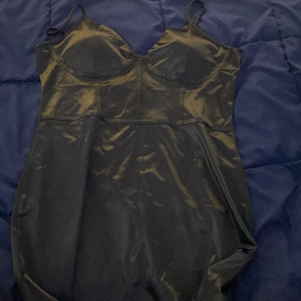 Black corset dress